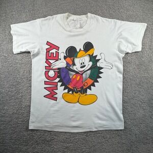 Vtg Jerry Leigh Mickey Mouse Single Stitch Disney Tshirt One‎ Size Fits All USA